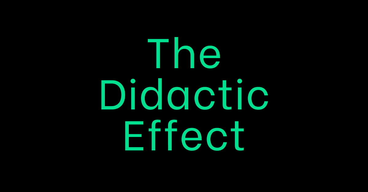 The Didactic Effect on Crowdfunding Will Persist